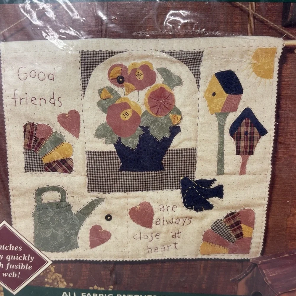 Vintage Bucilla PatchWorks 41150 Friendship Sampler Applique Quilt Craft Kit